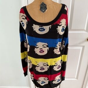 Betsey Johnson Colorful Marilyn Women's Sweater